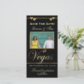 Vegasテーマは日付の写真カードを保存 セーブザデート (スタンド正面)