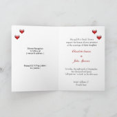 vegas結婚式招待状カード 招待状 (内部)