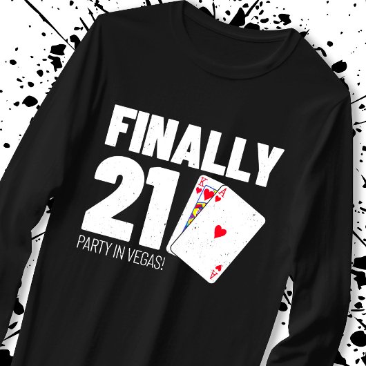 Vegas 21st Birthday – ラスベガスの誕生日パーティー Tシャツ