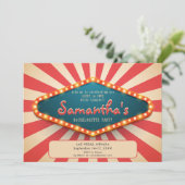 Vegas Before Vows Modern Lucky Casino Bachelorette 招待状 (スタンド正面)