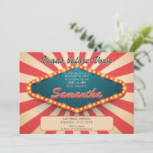 Vegas Before Vows Modern Lucky Casino Bachelorette 招待状 (スタンド正面)