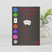 VEGAS BLKバチュラーパーティ招待状 招待状 (スタンド正面)