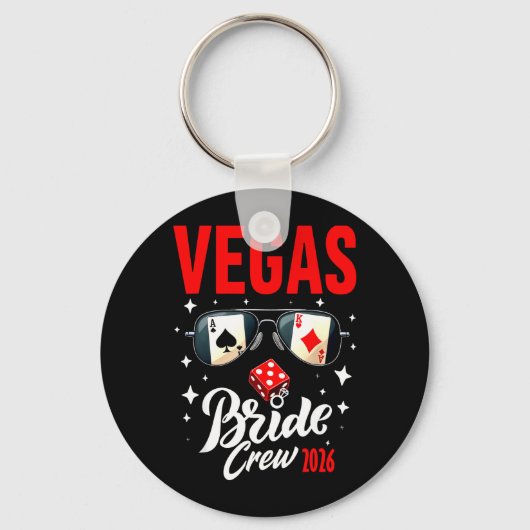 Vegas Bride Squad 2026 ラスベガスで結婚 キーホルダー (正面)
