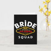 Vegas Bride Squad 2026 Married in Vegas カード (黄色い花)