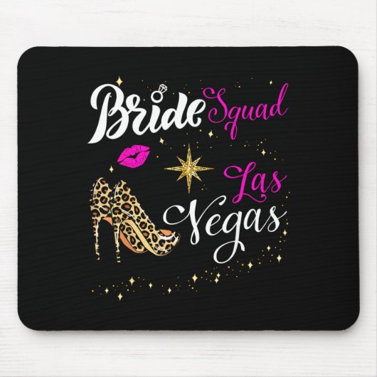 Vegas Bride Squad 2026 Married in Vegas マウスパッド (正面)