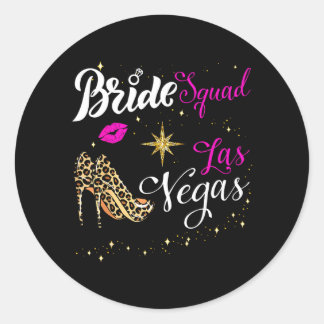 Vegas Bride Squad 2026 Married in Vegas ラウンドシール