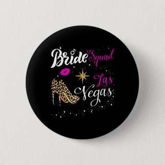 Vegas Bride Squad 2026 Married in Vegas 缶バッジ