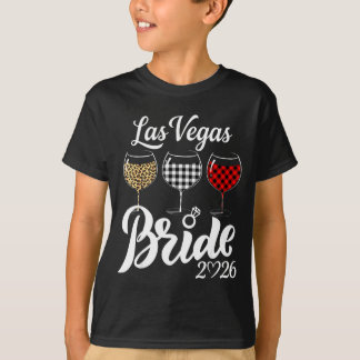 Vegas Bride Squad 2026 Married in Vegas Tシャツ