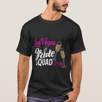 Vegas Bride Squad 2026 Married in Vegas Tシャツ