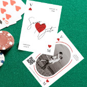 Vegas Casinoの遊カード写真QRコード結婚s セーブザデート