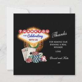 Vegas Casino Night Birthday / Bach Party Thank You