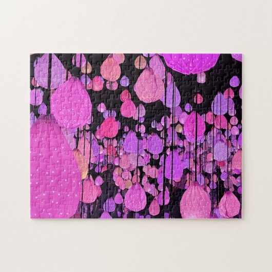 Vegas colorful suspended raindrops Puzzle ジグソーパズル (横)