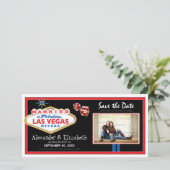Vegas Destination Wedding Save the Dateフォトカード セーブザデート (スタンド正面)