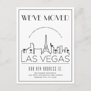 Vegas Modern Deco   引越しのご案内 案内ポストカード