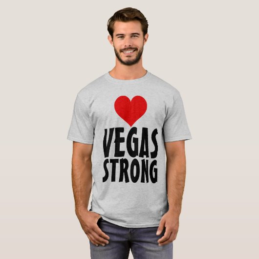 VEGAS STRONG、ハートTシャツ Tシャツ (正面フル)