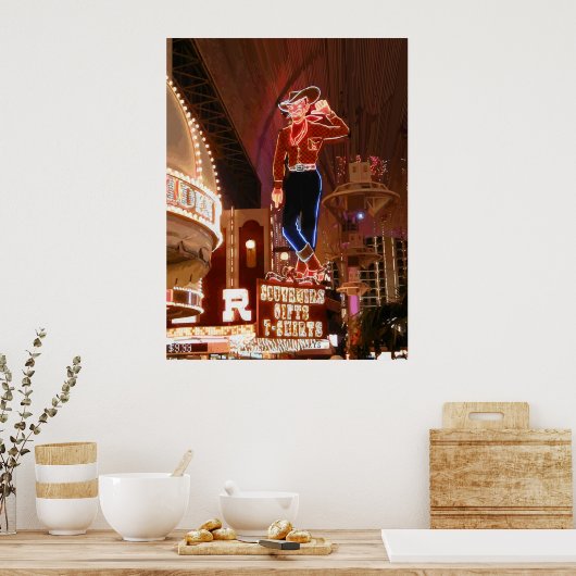 Vegas Vic Vector Graphic Poster ポスター (キッチン)