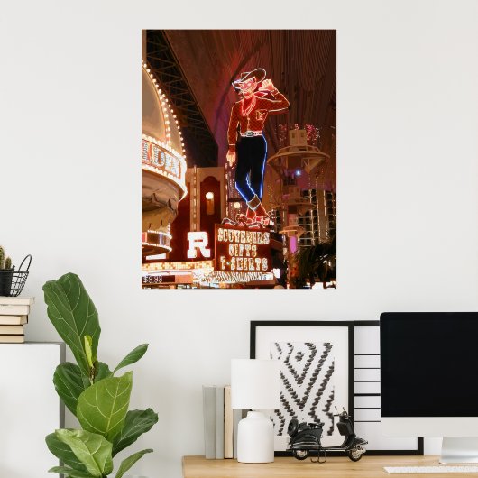 Vegas Vic Vector Graphic Poster ポスター (ホームオフィス)