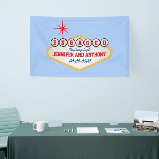 Vegas Welcome Signスタイルのパーソナライズ 横断幕 (トレードショー)