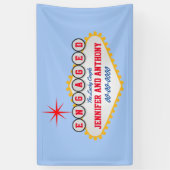 Vegas Welcome Signスタイルのパーソナライズ 横断幕 (縦)