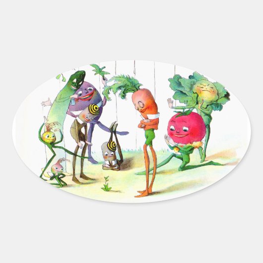 Vege人の復讐2 楕円形シール (正面)