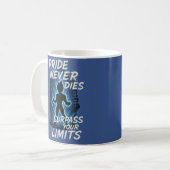 Vegeta Inspired Quote Mug – Never Give Up Energy コーヒーマグカップ (正面左)