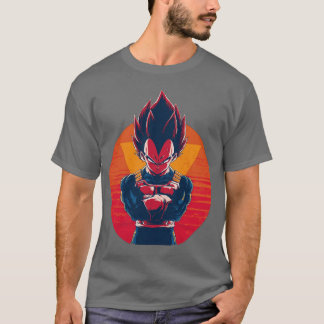 vegeta retro tシャツ