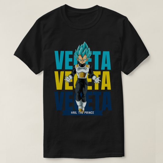 Vegeta TShirtvegeta blue TShirtbyが切り替わらない Tシャツ (デザイン正面)