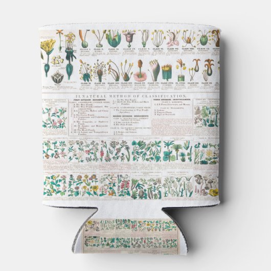 Vegetable botanical poster 缶クーラー (裏面)