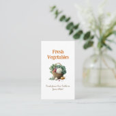 Vegetable Farm Market Agriculture Business Card 名刺 (スタンド正面)