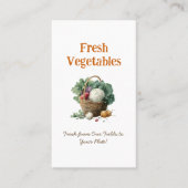 Vegetable Farm Market Agriculture Business Card 名刺 (正面)