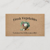 Vegetable Farm Market Agriculture Business Card 名刺 (正面)