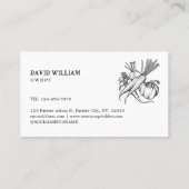 Vegetable Farm Market Agriculture Business Card 名刺 (裏面)