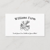 Vegetable Farm Market Agriculture Business Card 名刺 (正面)