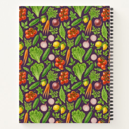 Vegetable Garden Notebook — Devine Plum ノートブック (裏面)