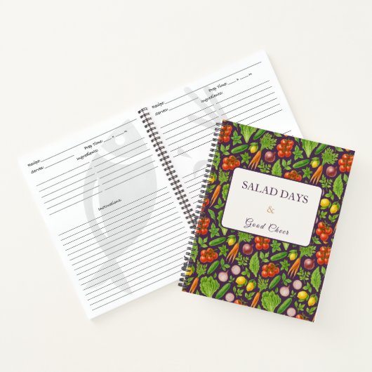 Vegetable Garden Notebook — Devine Plum ノートブック (内部)