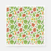 Vegetable Garden Party Napkins | Fresh Market Tabl スタンダードランチョンナプキン (正面)