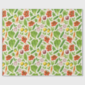 Vegetable Garden Wrapping Paper ラッピングペーパー (フラット)