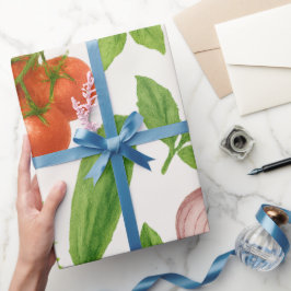 Vegetable Garden Wrapping Paper | Kitchen Gift ラッピングペーパー