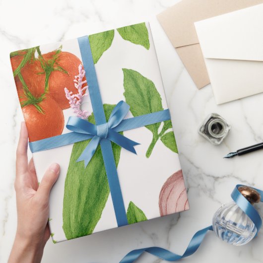 Vegetable Garden Wrapping Paper | Kitchen Gift ラッピングペーパー (ギフト)