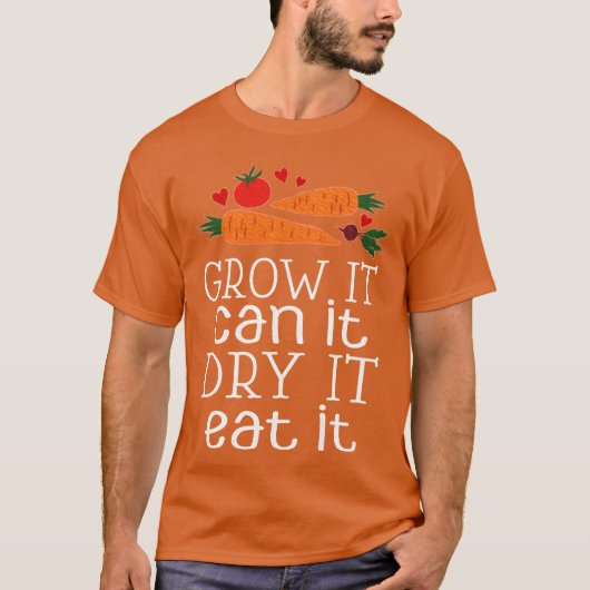 Vegetable Gardening Dehydrating Canning Quote boy Tシャツ (正面)