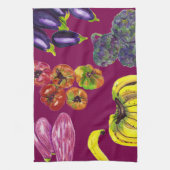 Vegetable Harvest Kitchen Towels キッチンタオル (縦)