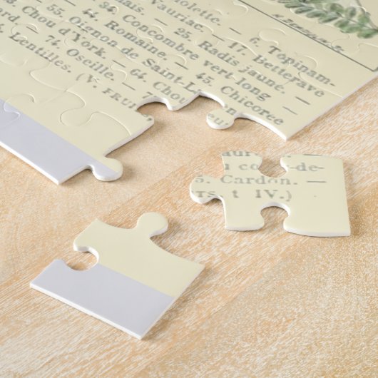 Vegetable Identification Chart ジグソーパズル (側面)