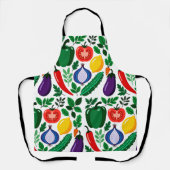 Vegetable pattern エプロン (正面)