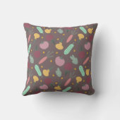 vegetable pattern クッション (裏面)