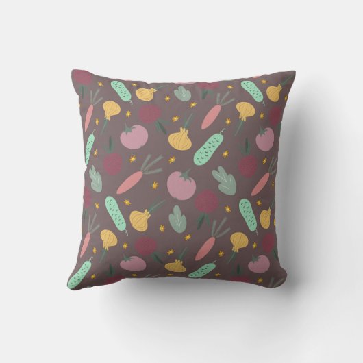 vegetable pattern クッション (裏面)