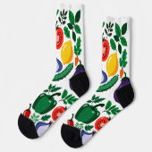 Vegetable pattern ソックス (左)