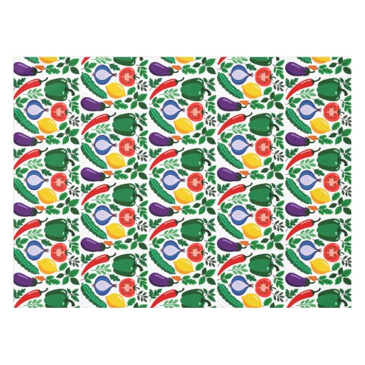 Vegetable pattern テーブルクロス (正面(横))