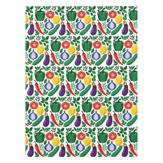 Vegetable pattern テーブルクロス (正面)
