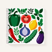 Vegetable pattern ノートブック (正面)