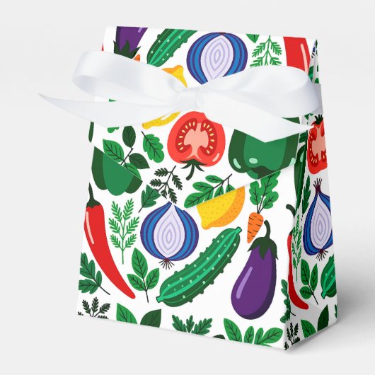 Vegetable pattern フェイバーボックス (正面サイド)